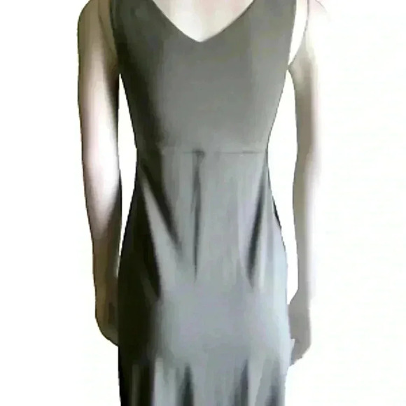 Athleta Santorini V-Neck Solid Gray Dress Size SP. Perfect Condition. - Picture 1 of 6